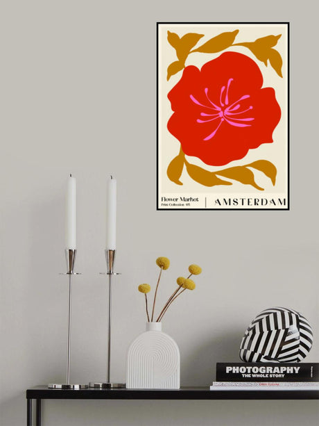 Flower Market. Amsterdam Poster och Canvastavla