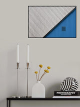 In the blue corner Poster och Canvastavla
