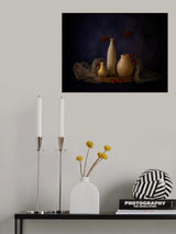 Dry Lotus Pod and Lychee Poster och Canvastavla