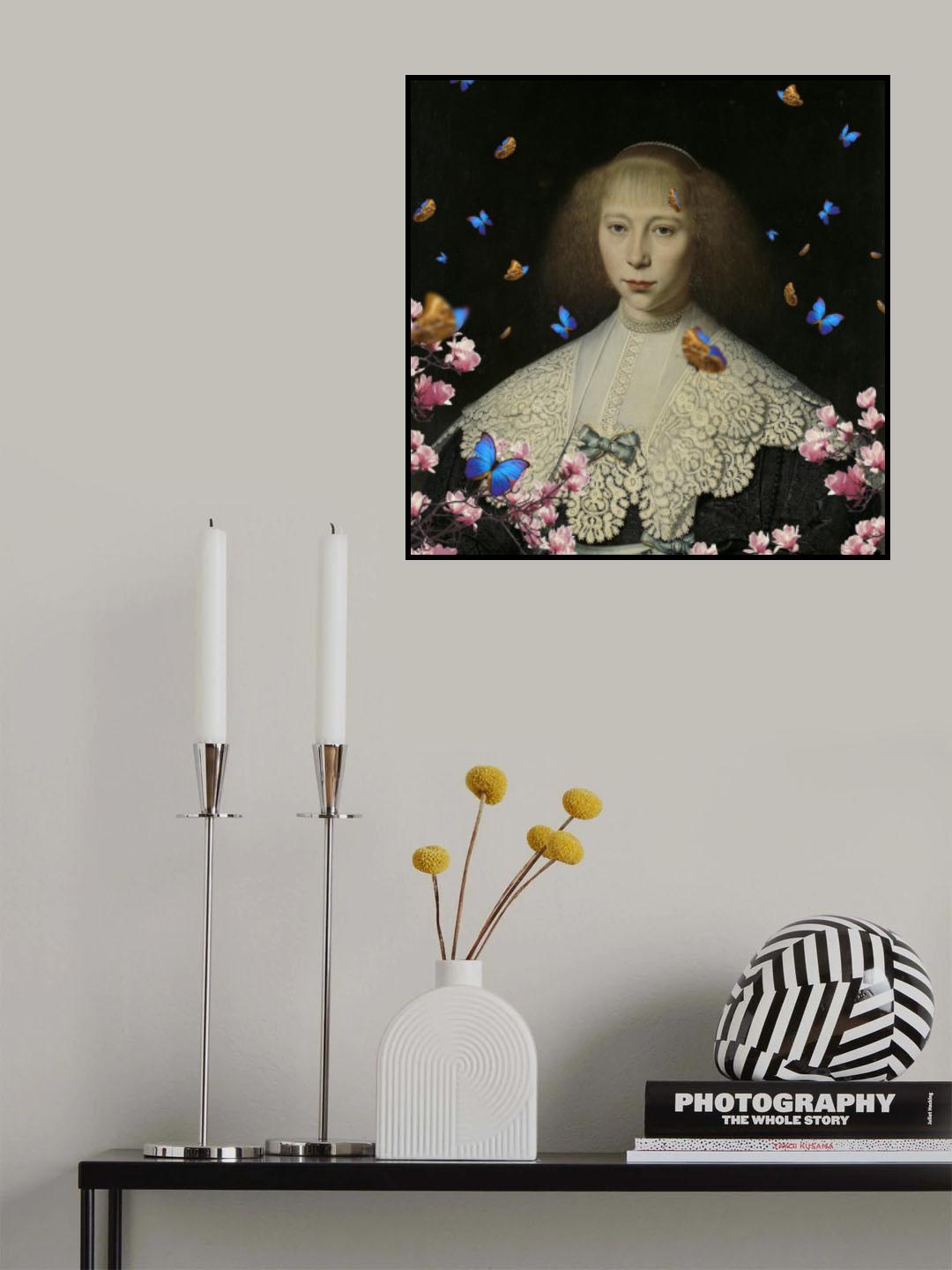The Girl with No Smile Poster och Canvastavla