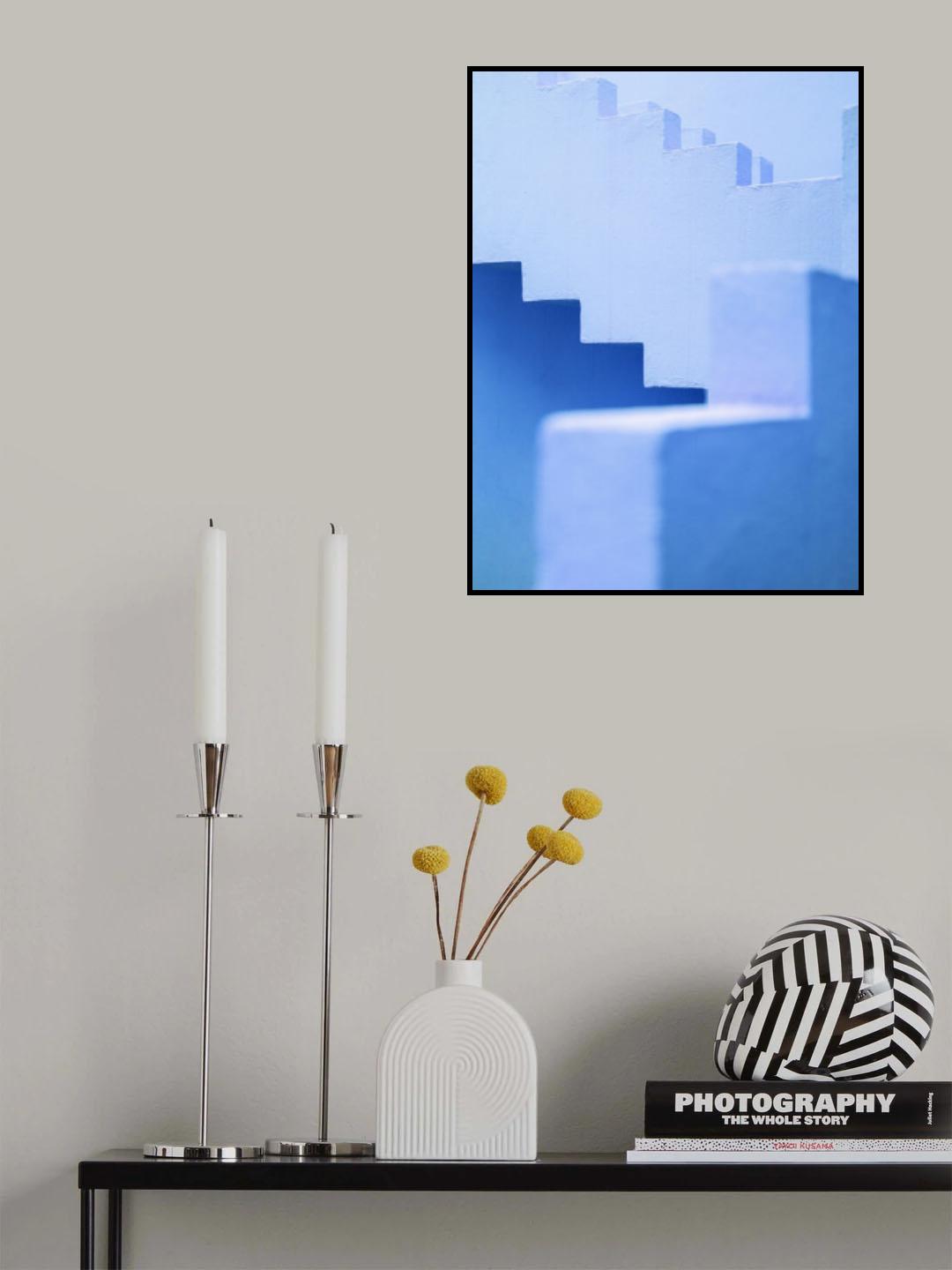 Muralla Roja in blue Poster och Canvastavla