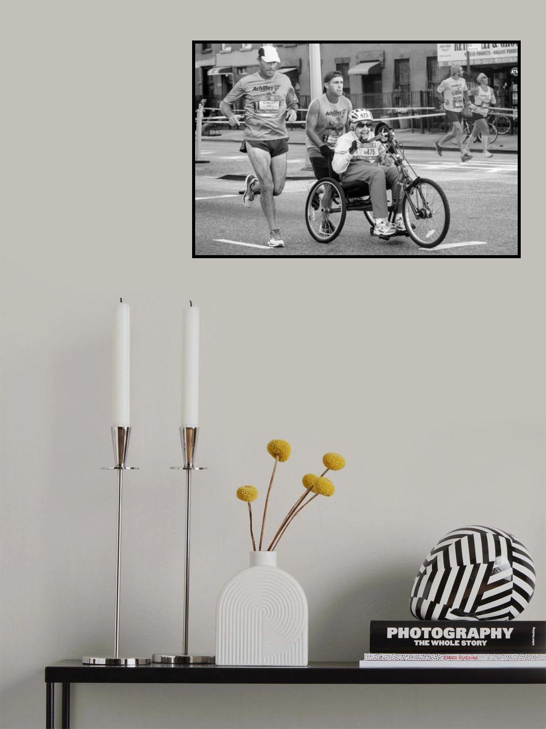 Marathon at Ninety Poster och Canvastavla