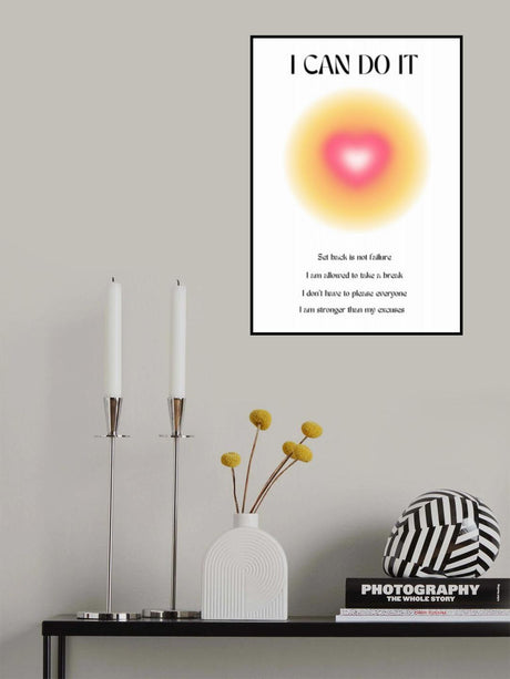 Motivational Aura Poster Poster och Canvastavla
