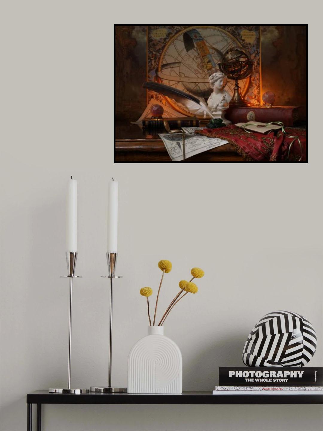 Still life with bust of the girl Poster och Canvastavla