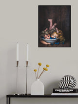 Dolls and blueberries Poster och Canvastavla