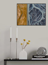 Glacial delta Poster och Canvastavla