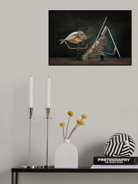 Moonfish and Pyramid construction Poster och Canvastavla