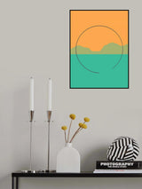 Mediterranean Orange and Green Poster och Canvastavla
