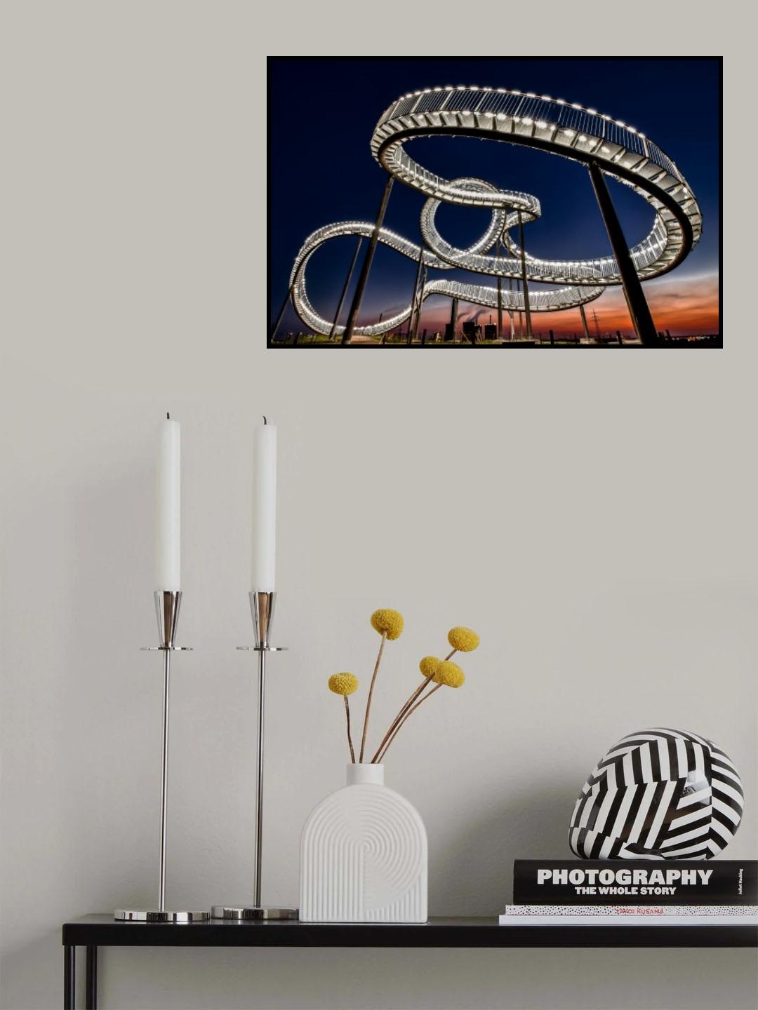Tiger and Turtle at dawn Poster och Canvastavla