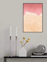 Minimal Landscape Pink and Yellow 01 Poster och Canvastavla