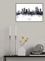 Mumbai Skyline India Bombay Poster och Canvastavla