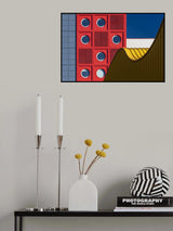 Red office building Poster och Canvastavla