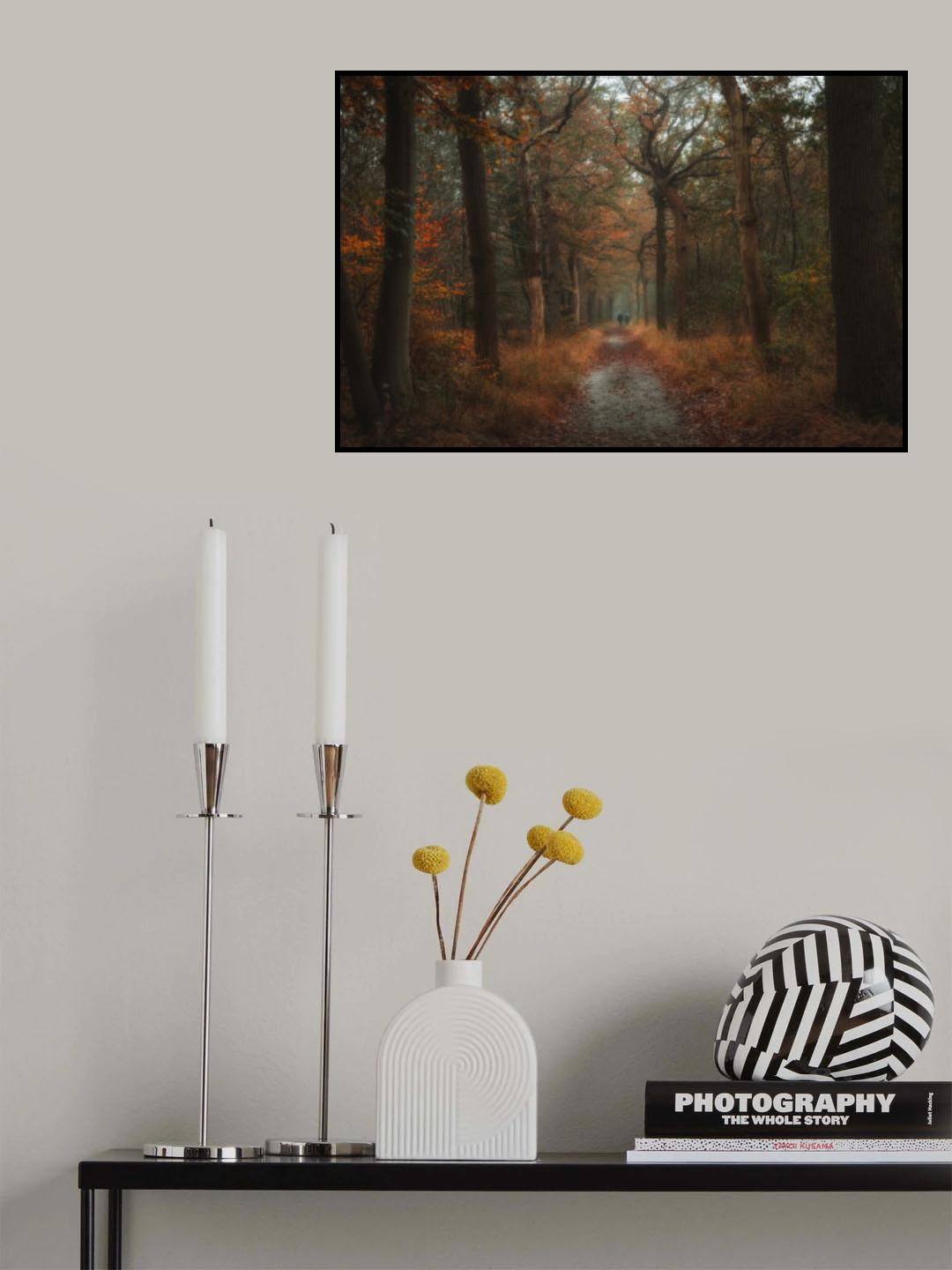 Autumn walk Poster och Canvastavla