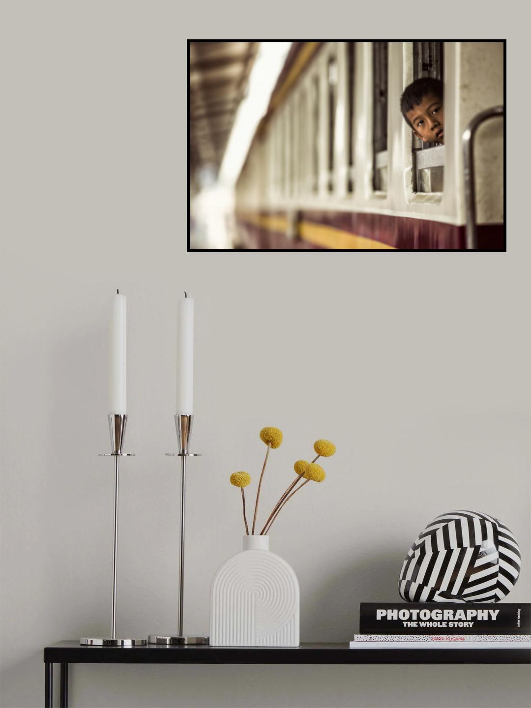 Trainstation Poster och Canvastavla