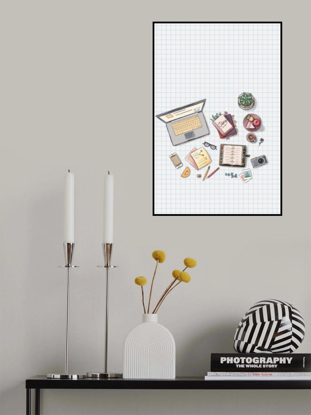 Chill Workspace Poster och Canvastavla