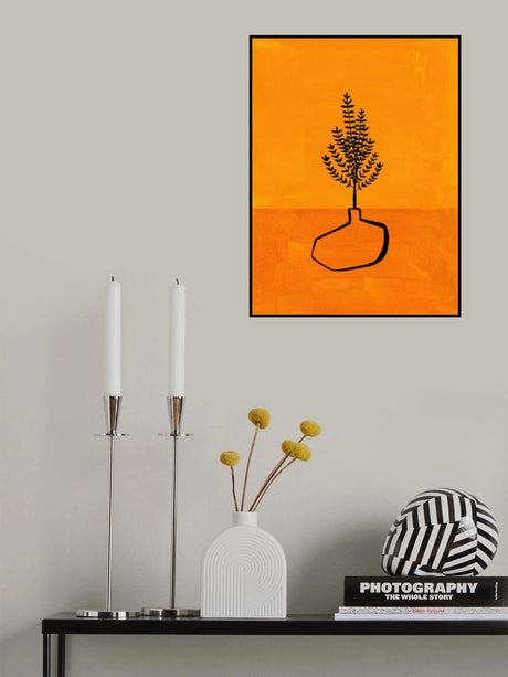 Sunset Vase Poster och Canvastavla