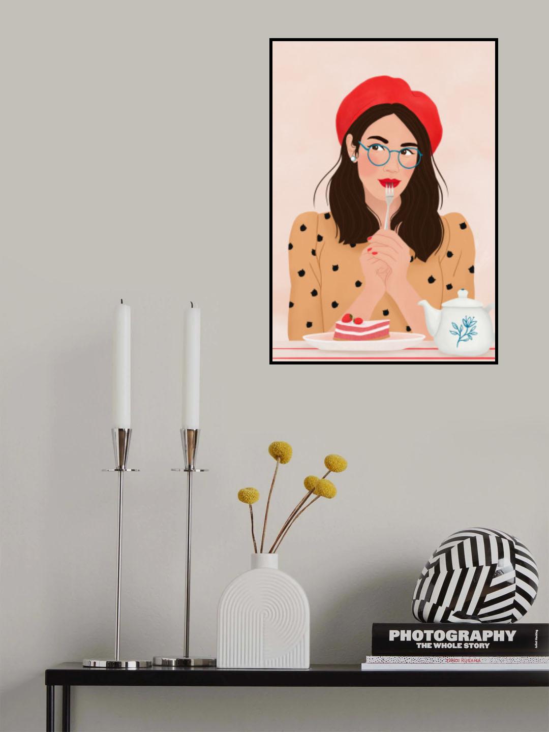 French Cafe Poster och Canvastavla