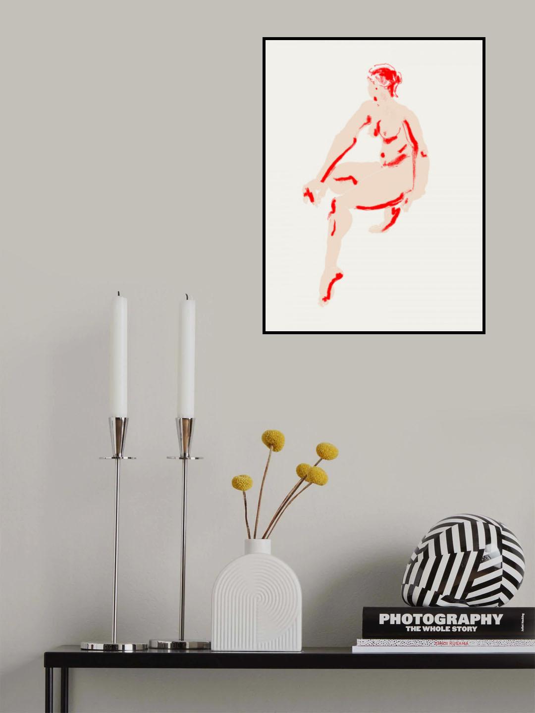 Naked Woman Poster och Canvastavla