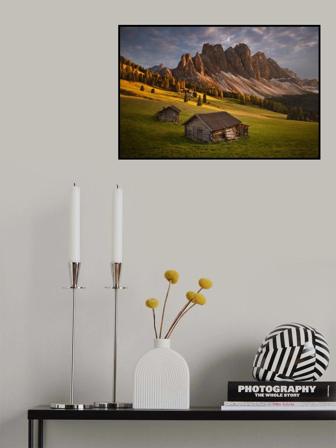 Alpine evening Poster och Canvastavla