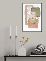 Delicate Pink and Green-2 Poster och Canvastavla
