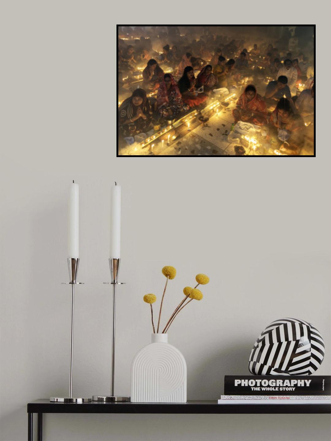 The prayer of sacred light Poster och Canvastavla