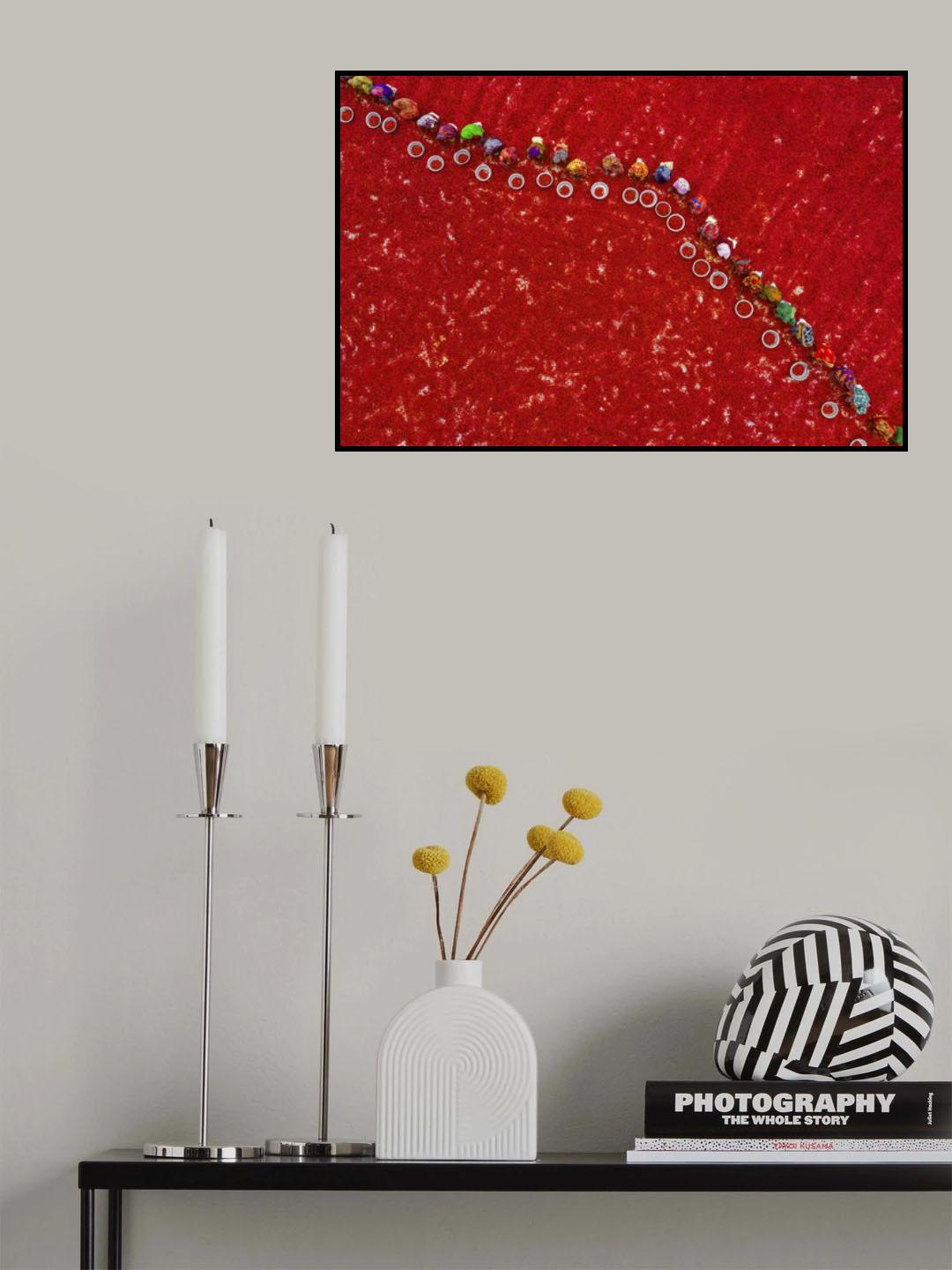 Picking red chilies Poster och Canvastavla