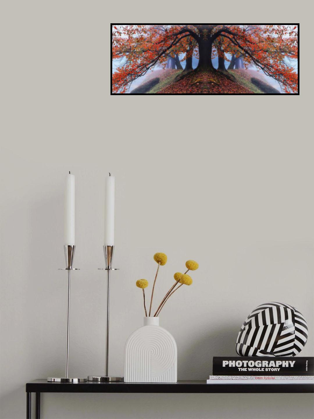 Autumn of Cherry Tree Poster och Canvastavla