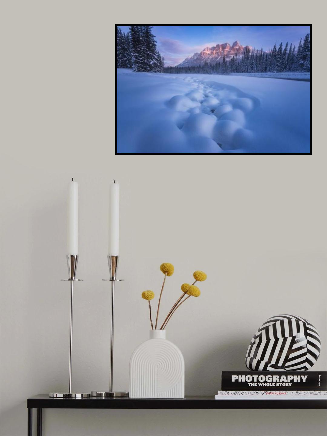 Snow Castle Poster och Canvastavla