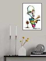 The crazy policeman Poster och Canvastavla