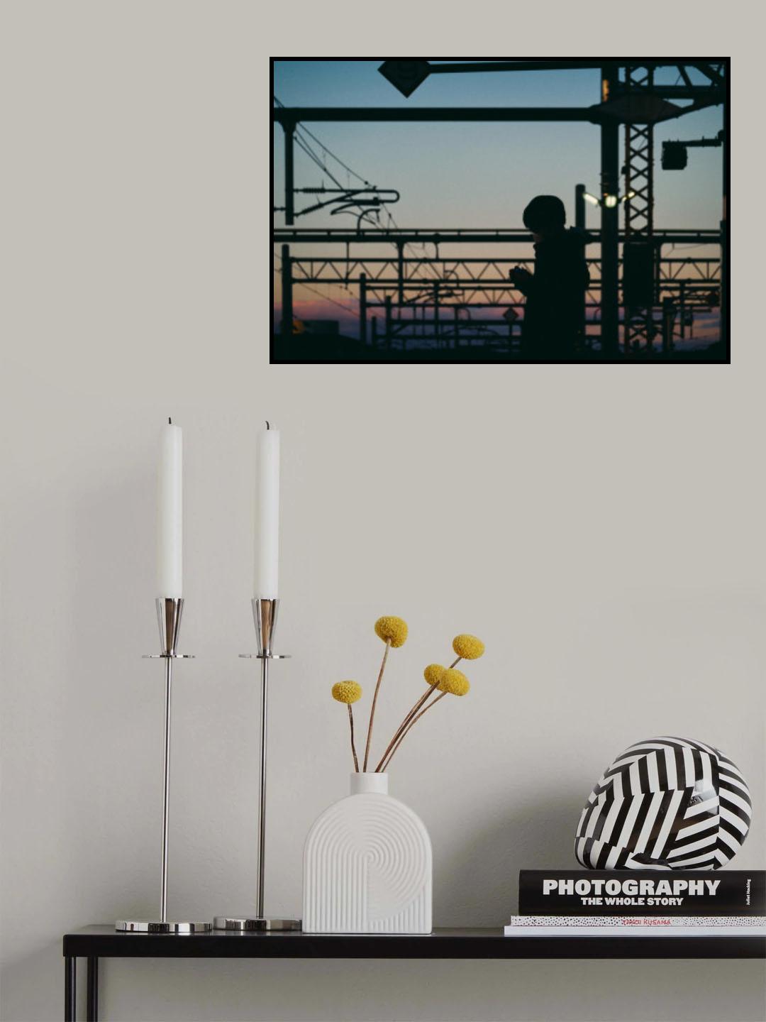 Boy at the station Poster och Canvastavla