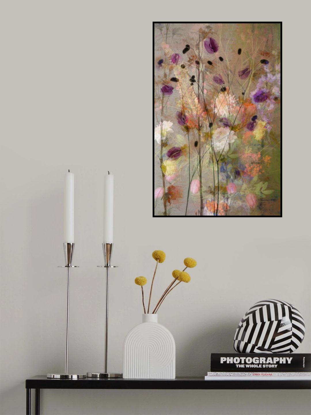 Painterly flowers Poster och Canvastavla