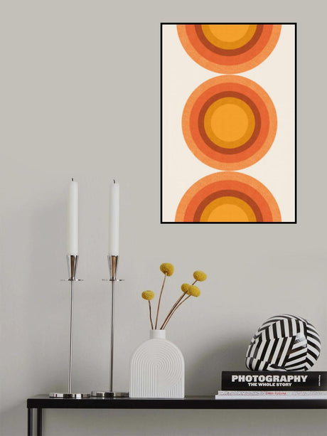 Retro Sun Poster och Canvastavla