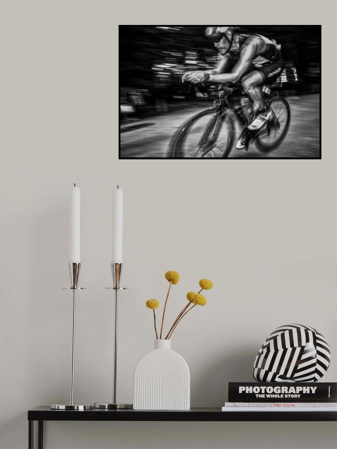 Action B/W Poster och Canvastavla
