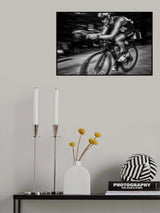 Action B/W Poster och Canvastavla