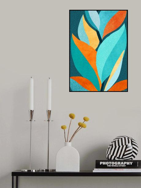 Abstract Tropical Foliage Poster och Canvastavla