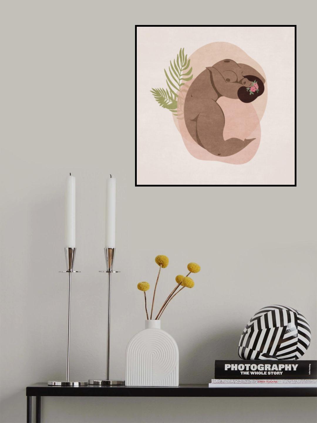 Beautiful Curvy B Lady 02 Poster och Canvastavla