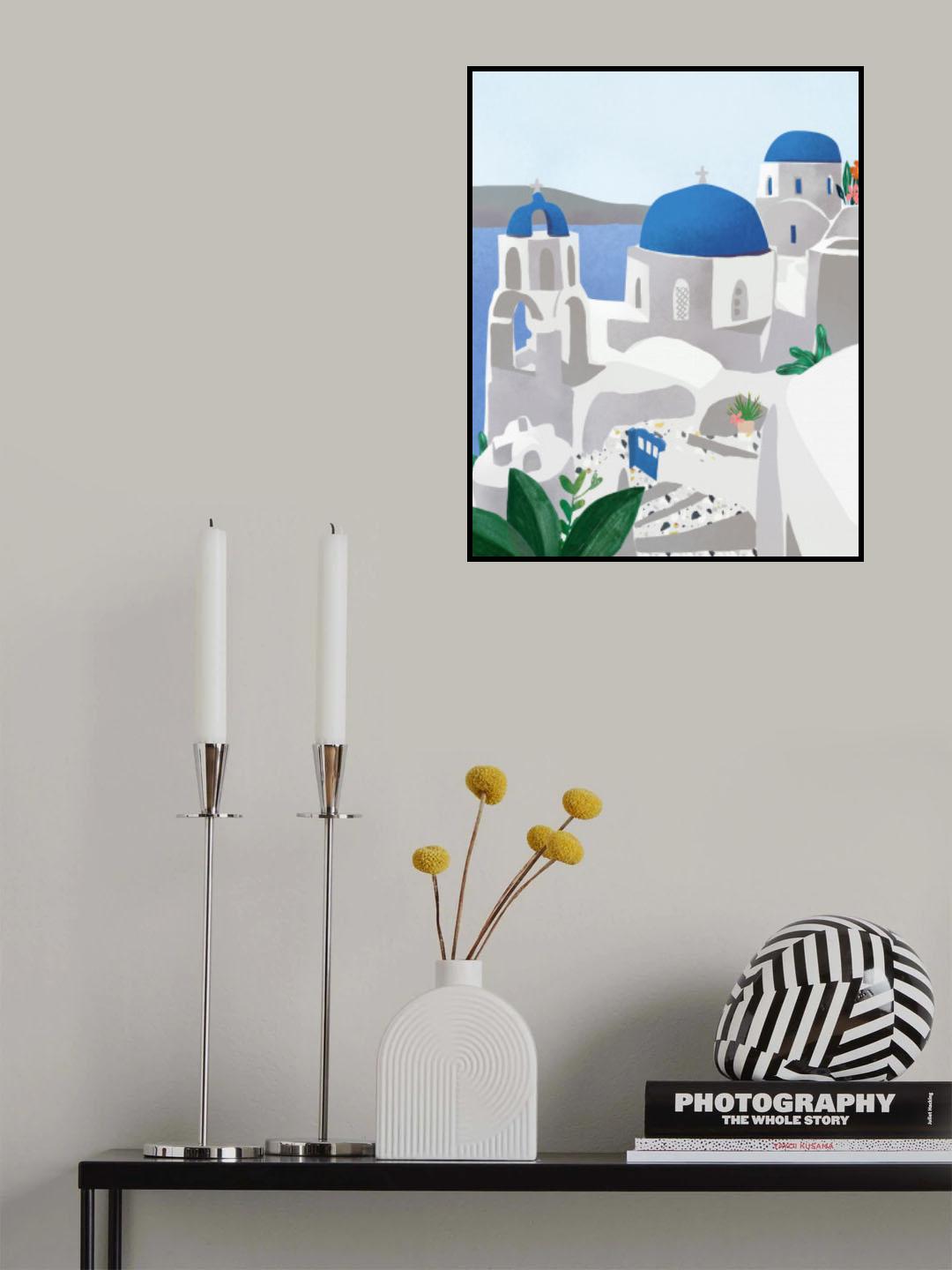 Santorini island Poster och Canvastavla