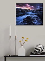 Dramatic Bruarfoss Poster och Canvastavla