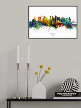 Tokyo Japan Skyline Poster och Canvastavla