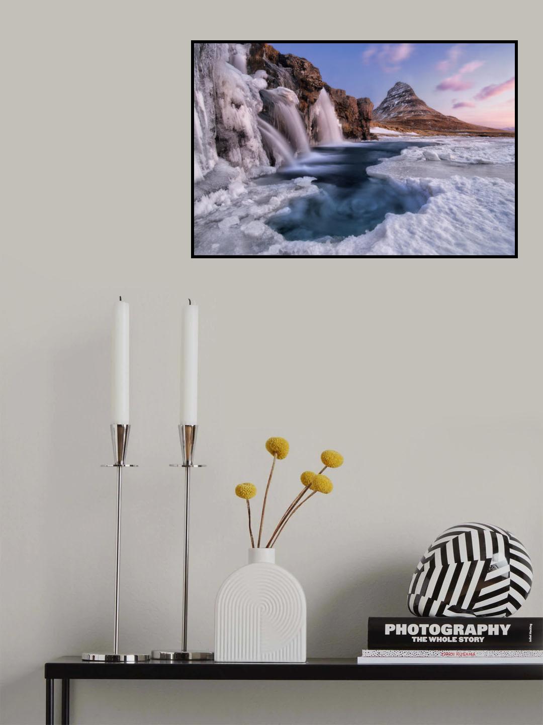 Kirkjufell Foss Poster och Canvastavla