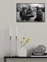 charcoal workers (tea time) Poster och Canvastavla