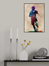 Football Soccer Sport Art 1 Poster och Canvastavla