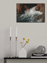sea waves and rocks Poster och Canvastavla