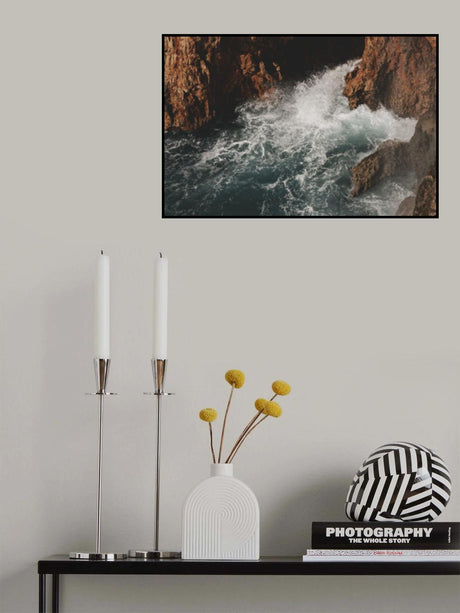 sea waves and rocks Poster och Canvastavla