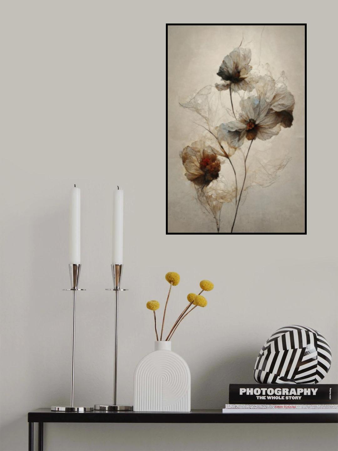 Dry Flowers No 3 Poster och Canvastavla