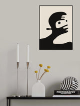 Black Portrait Cut Out Poster och Canvastavla
