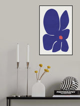 Blue Lily Flower Poster och Canvastavla