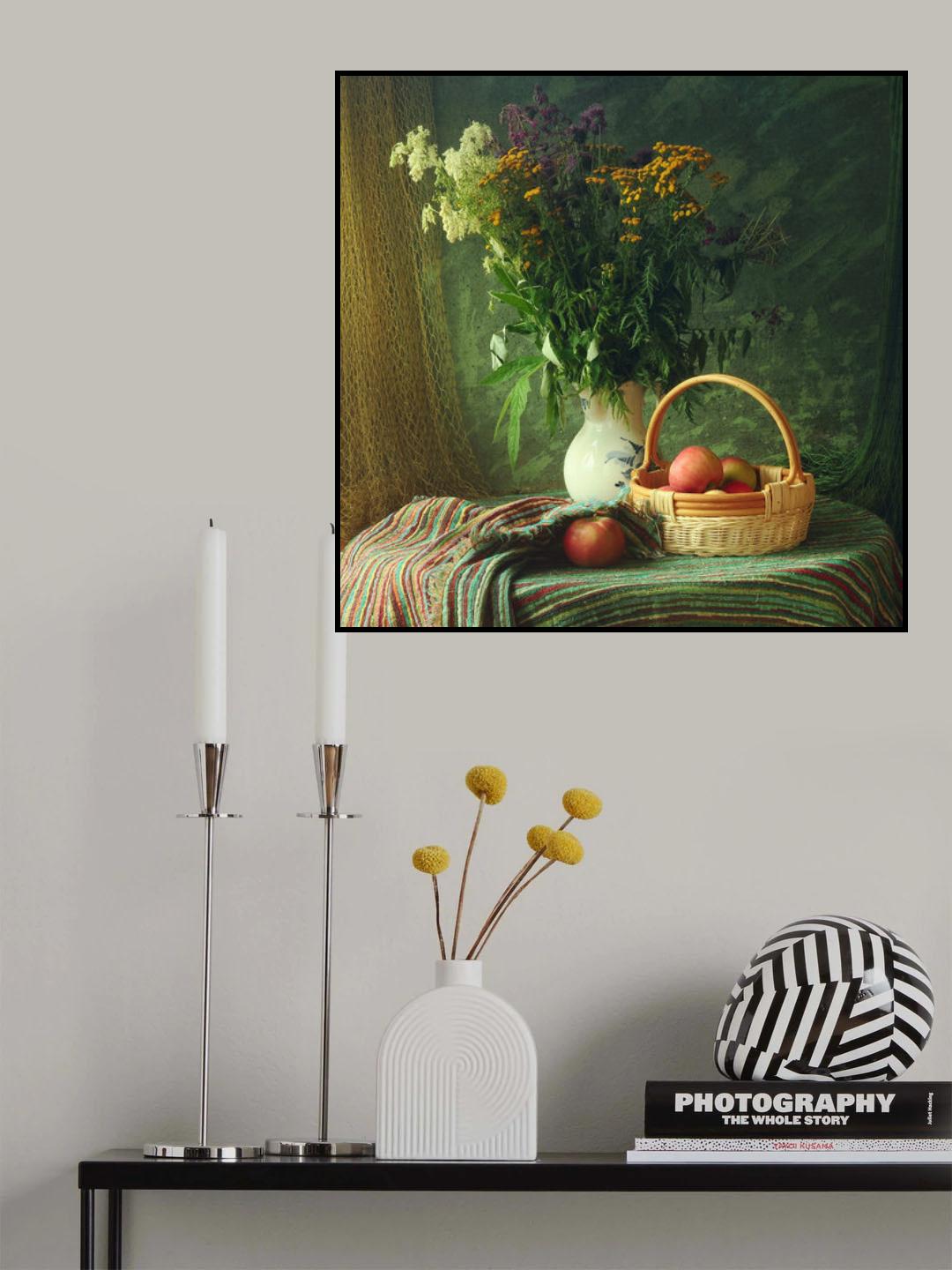 Flowers and Apples Poster och Canvastavla