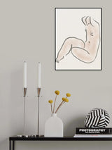 Pastel nude 02 Poster och Canvastavla