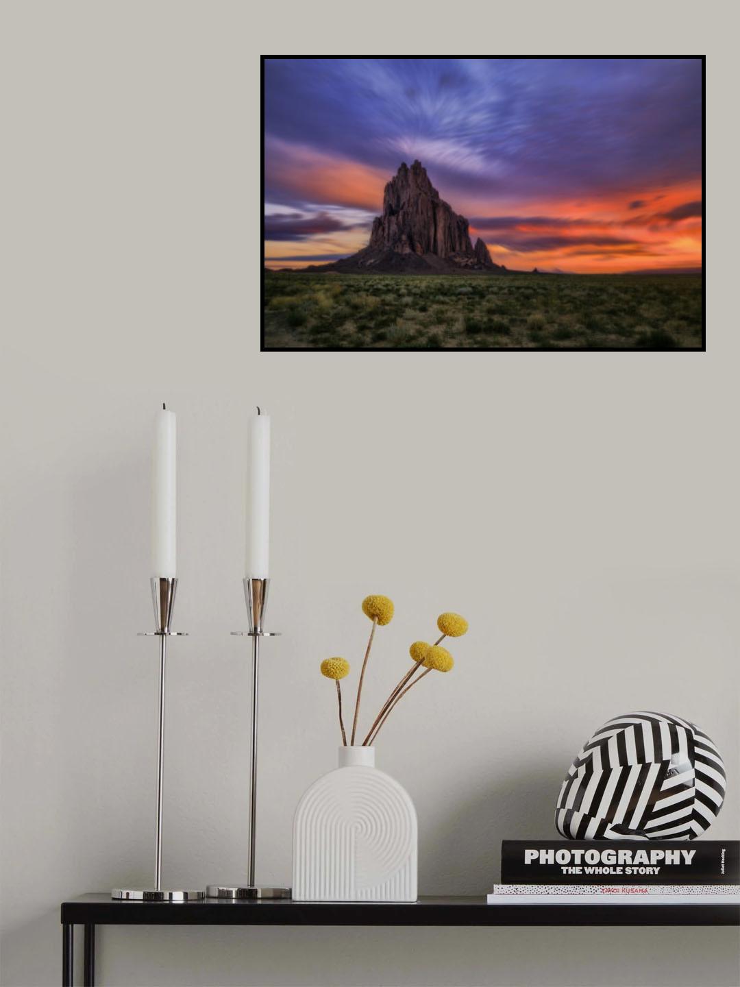 The Shiprock at Dawn Poster och Canvastavla